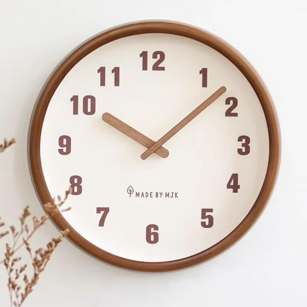 ArborFrame Solid Wood Silent Wall Clock - Tegulane Global