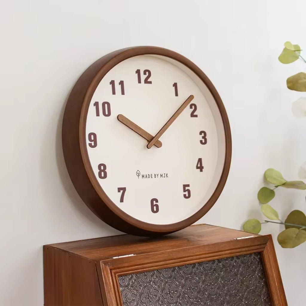 ArborFrame Solid Wood Silent Wall Clock - Tegulane Global