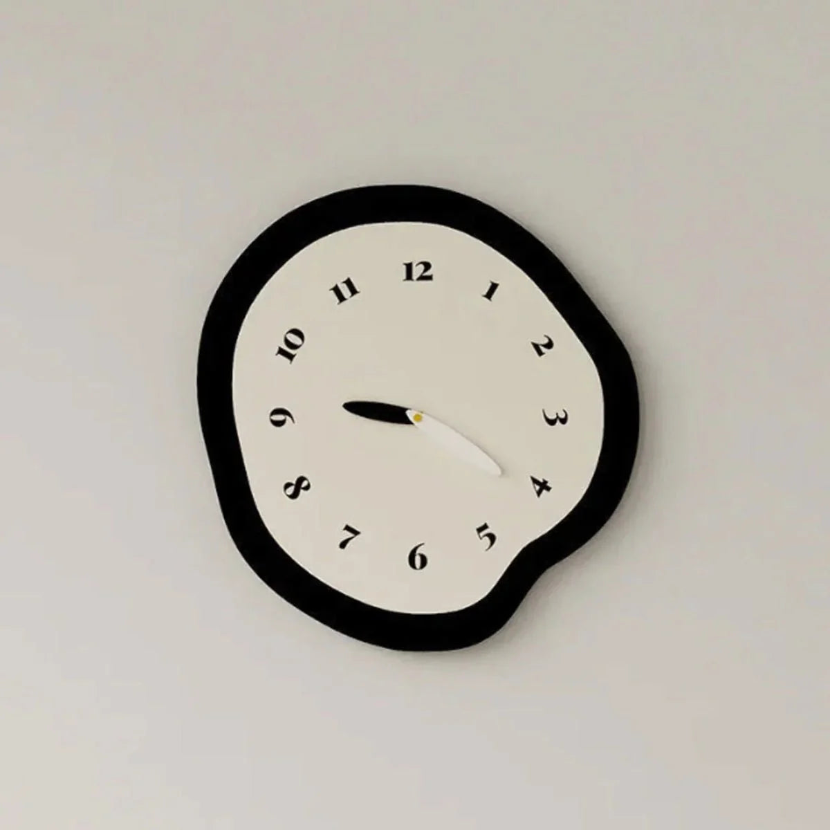 ArtTime - Abstract Distorted Silent Wall Clock with Pendulum - Tegulane Global