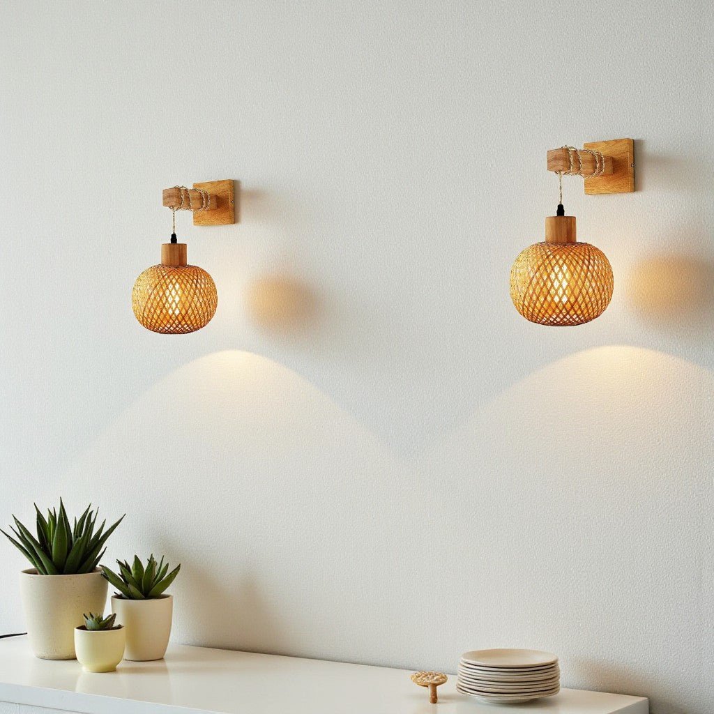 Bakit Rattan Wall Lamp - Tegulane Global