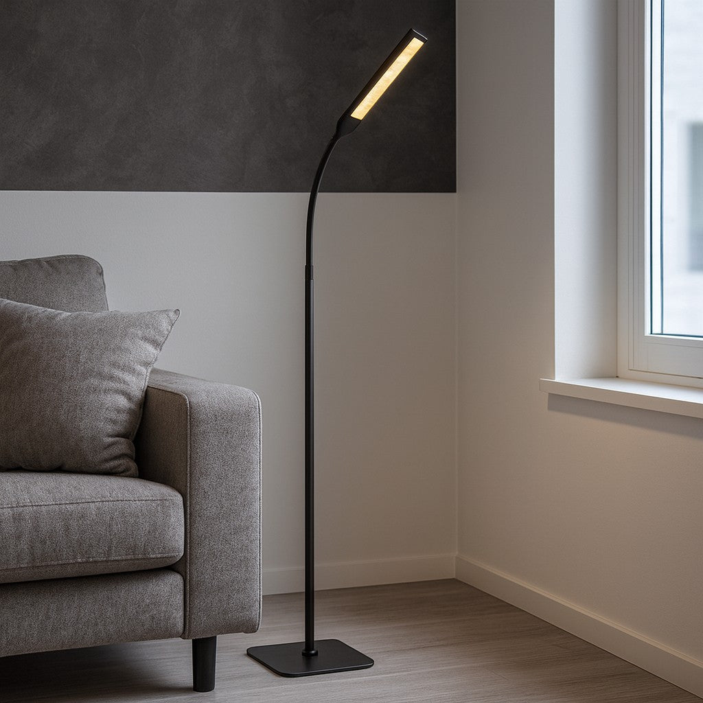 Black Standing Light - Nordic LED Floor Lamp - Tegulane Global