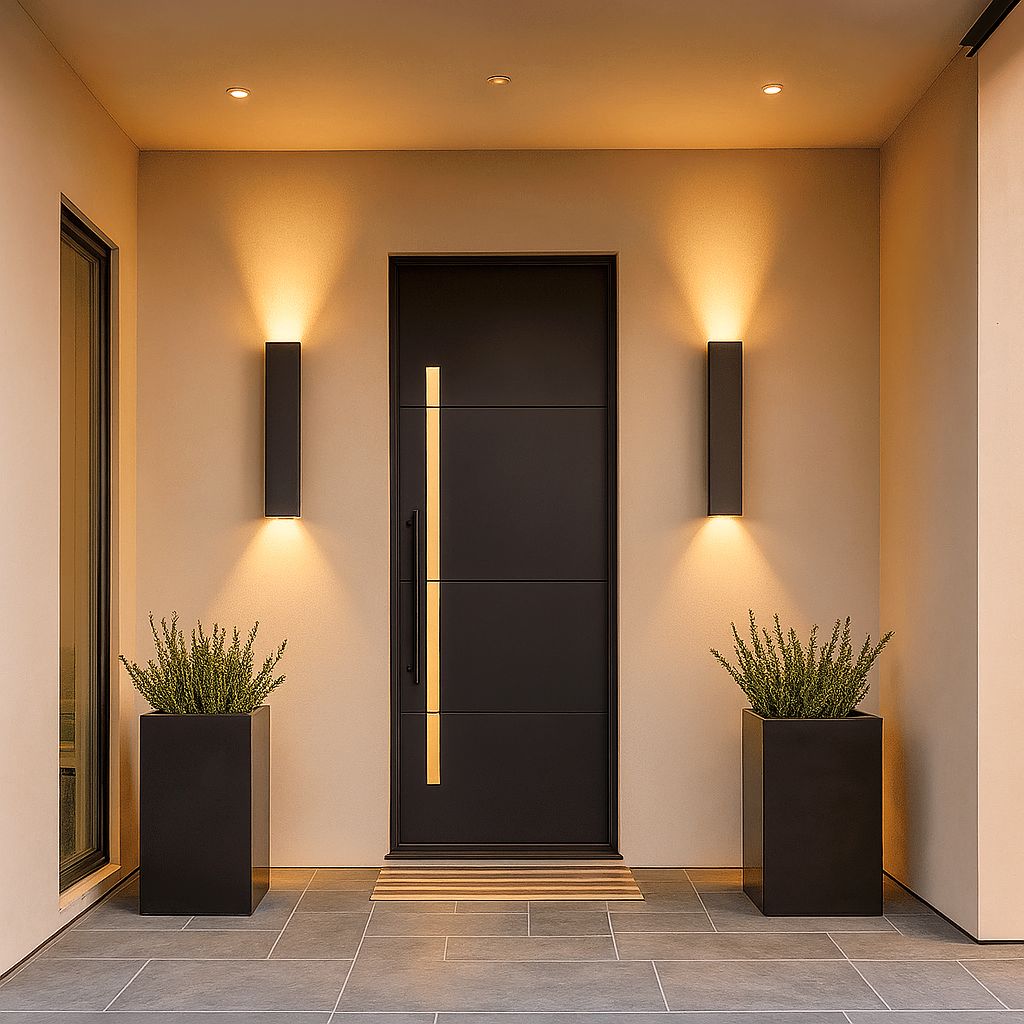 Black Weatherproof LED Wall Lights - Outdoor Style and Durability - Tegulane Global