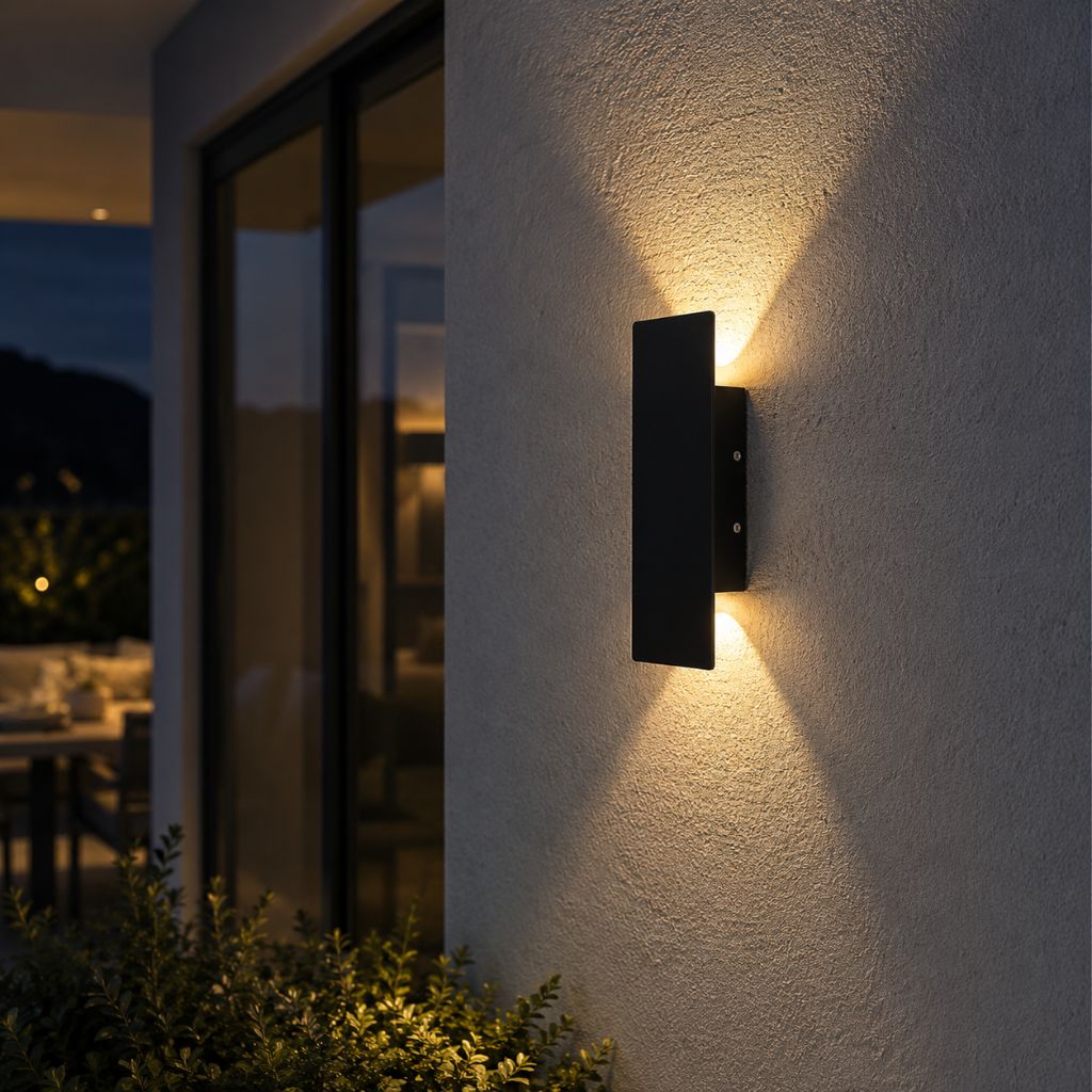 Black Weatherproof LED Wall Lights - Outdoor Style and Durability - Tegulane Global