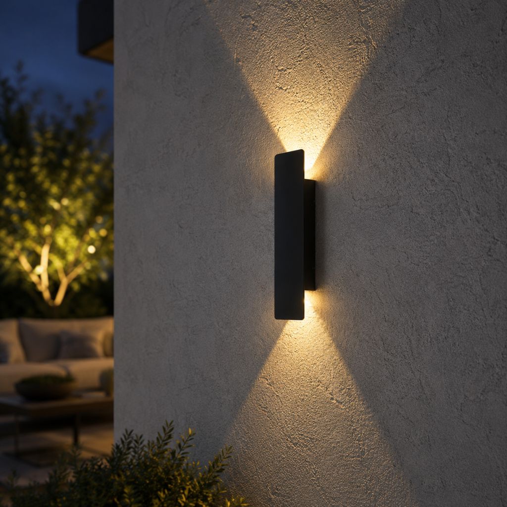 Black Weatherproof LED Wall Lights - Outdoor Style and Durability - Tegulane Global