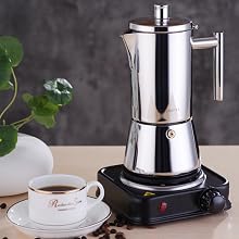 Easyworkz Diego Stovetop Espresso Maker Stainless Steel Italian Coffee Machine Maker Induction Moka Pot - Tegulane Global