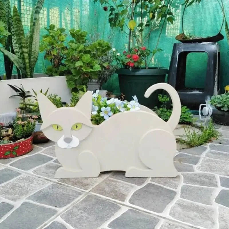Cat-Shaped PVC Planter - Tegulane Global