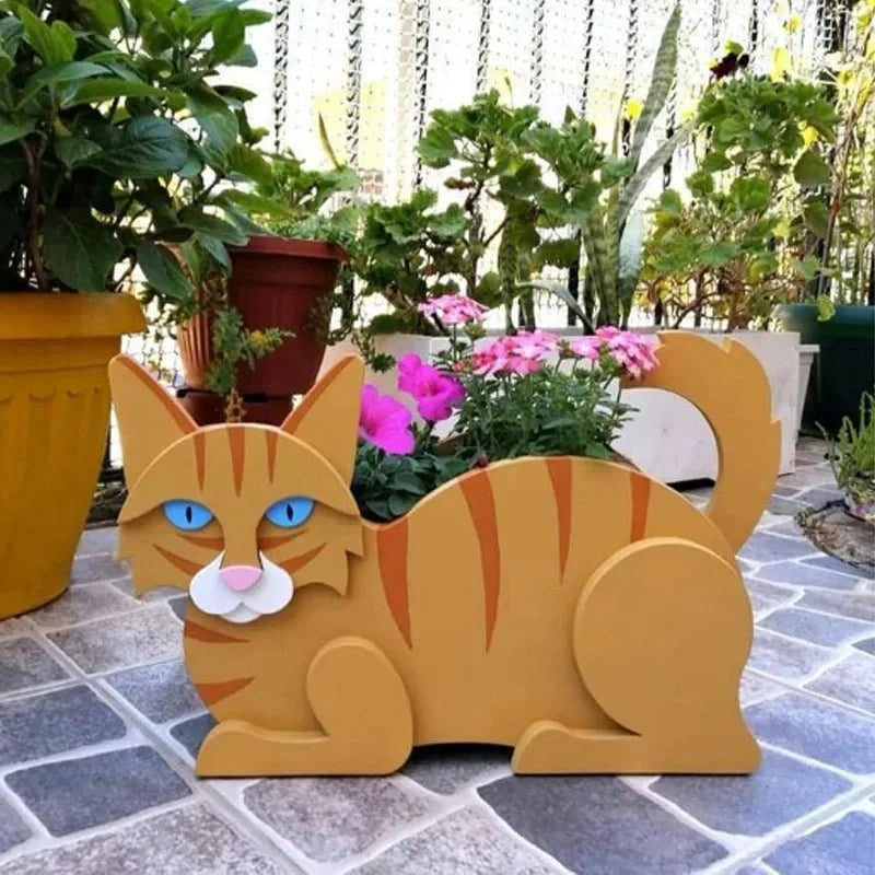 Cat-Shaped PVC Planter - Tegulane Global