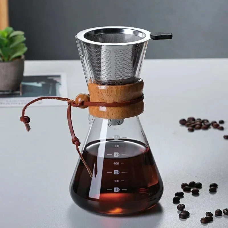 Chemex Coffee Pot with Hario V60 Dripper Set - Tegulane Global