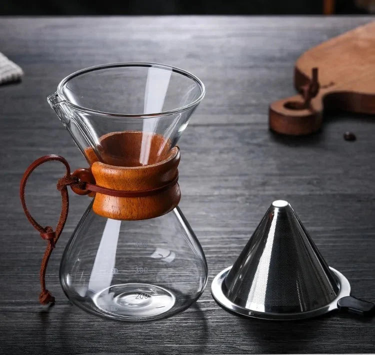 Chemex Coffee Pot with Hario V60 Dripper Set - Tegulane Global