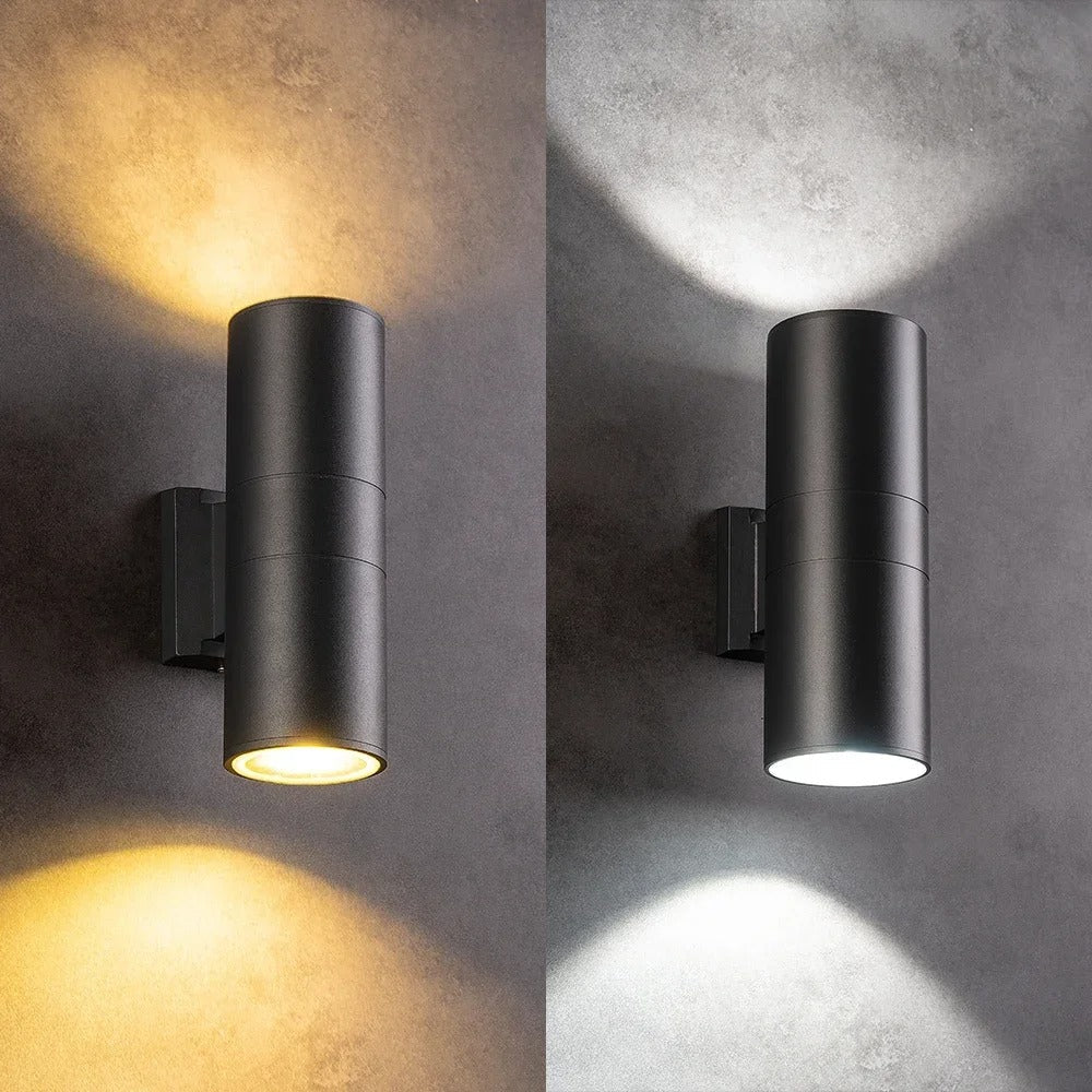 CylinderGlow LED Wall Lamp - Modern Cylinder Design & Dual Lighting - Tegulane Global