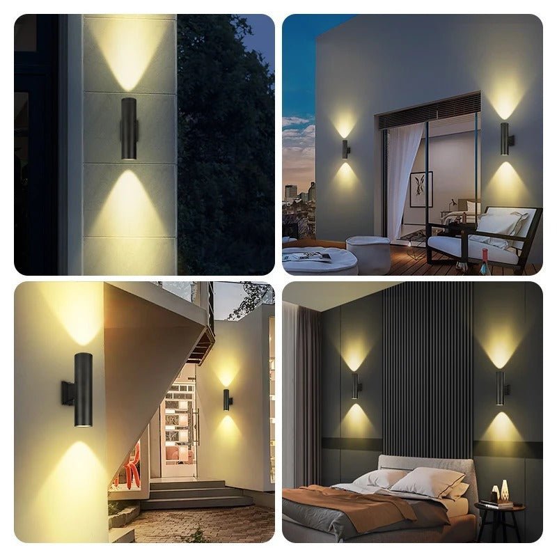 CylinderGlow LED Wall Lamp - Modern Cylinder Design & Dual Lighting - Tegulane Global