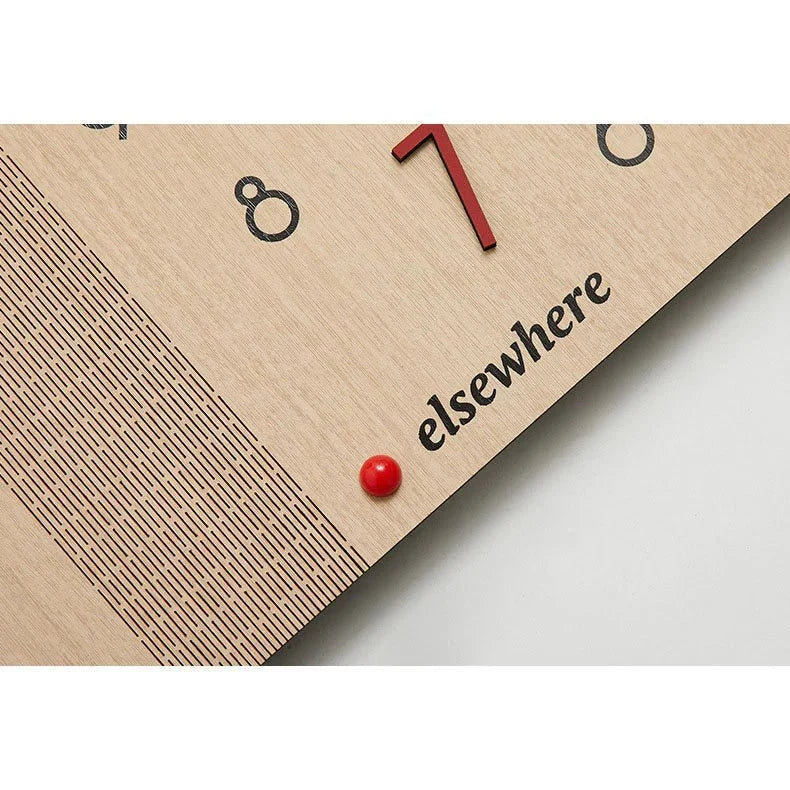 Double-Sided Wooden Corner Wall Clock – Minimalist Design - Tegulane Global