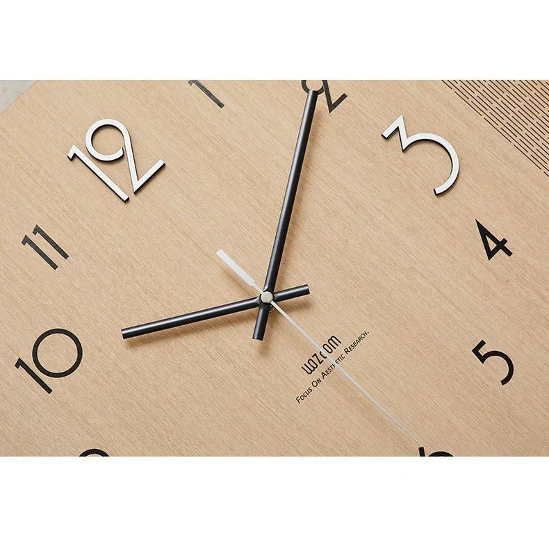 Double-Sided Wooden Corner Wall Clock – Minimalist Design - Tegulane Global