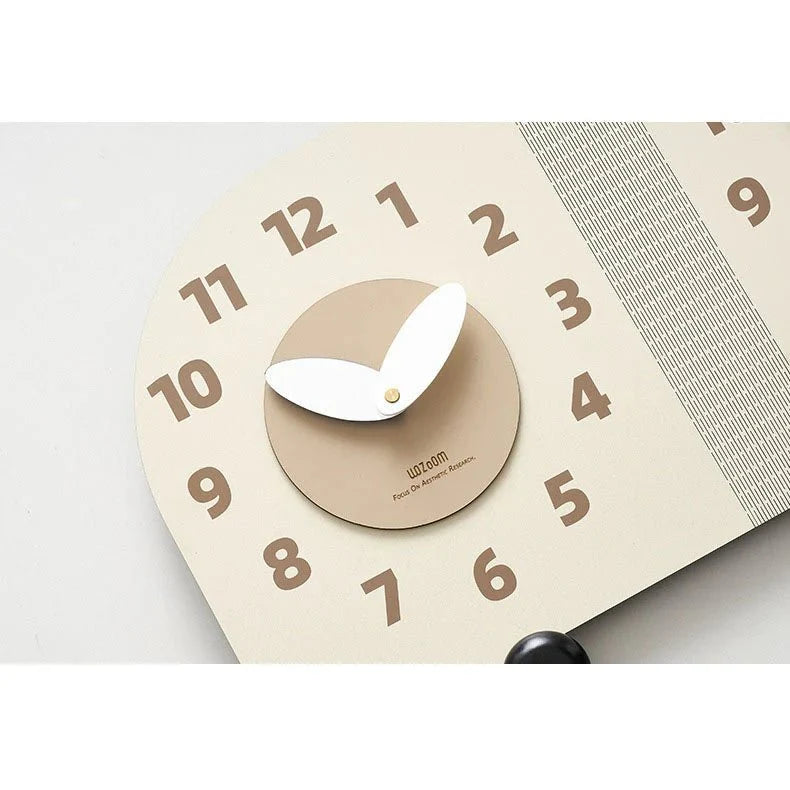 Double-Sided Wooden Corner Wall Clock – Walnut Design - Tegulane Global