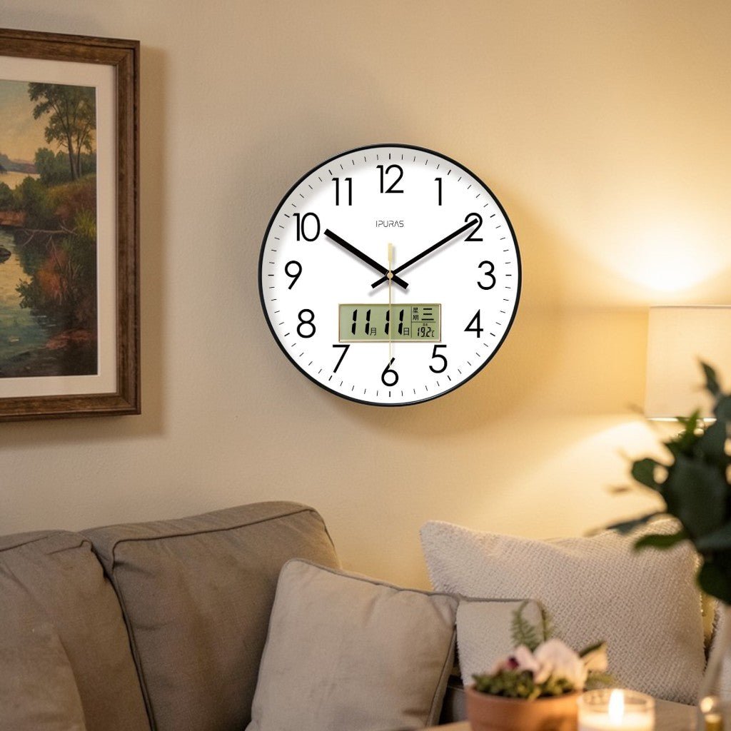 EcoDial Smart Wall Clock with Thermometer - Tegulane Global