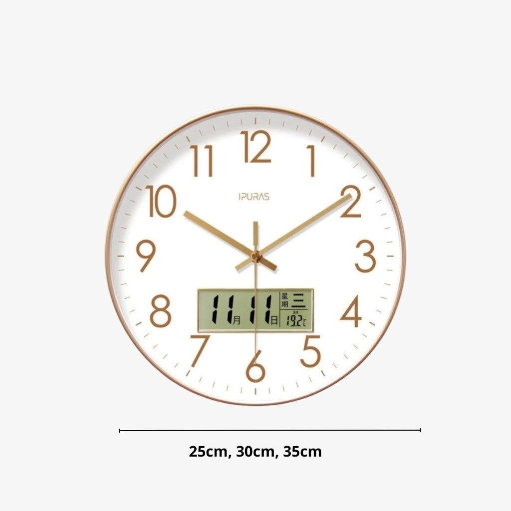 EcoDial Smart Wall Clock with Thermometer - Tegulane Global