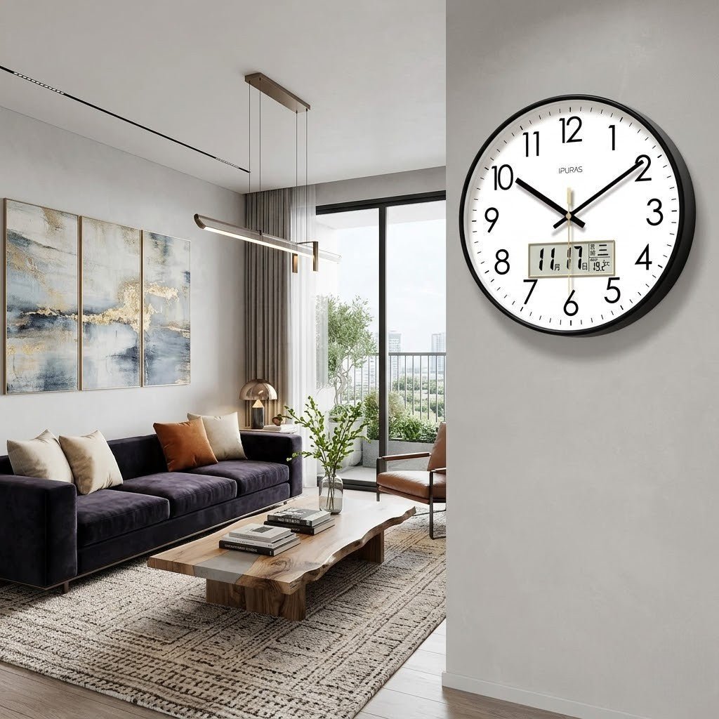 EcoDial Smart Wall Clock with Thermometer - Tegulane Global