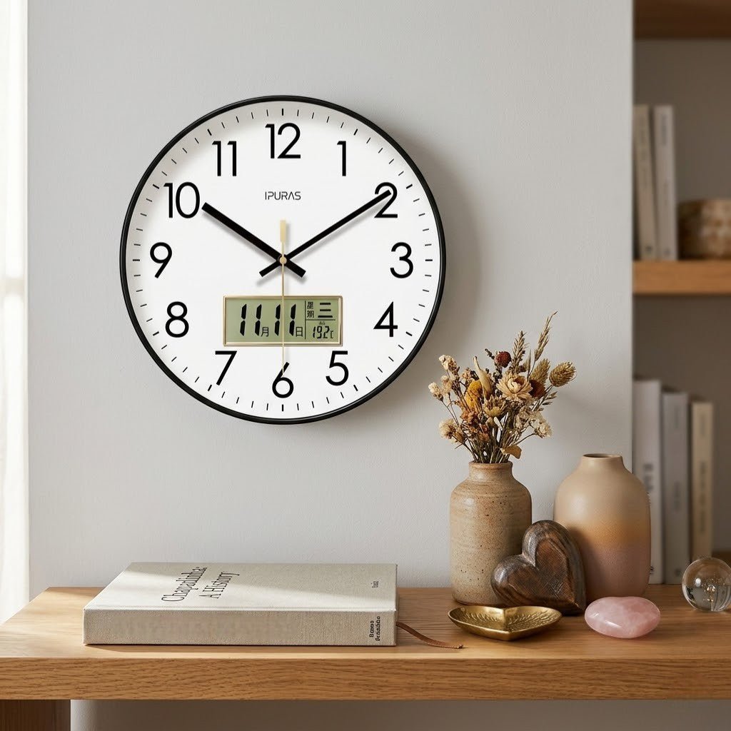 EcoDial Smart Wall Clock with Thermometer - Tegulane Global