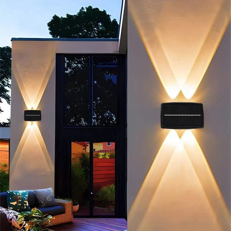 EcoShine Solar LED Outdoor Wall Light - Waterproof and Energy Efficient - Tegulane Global
