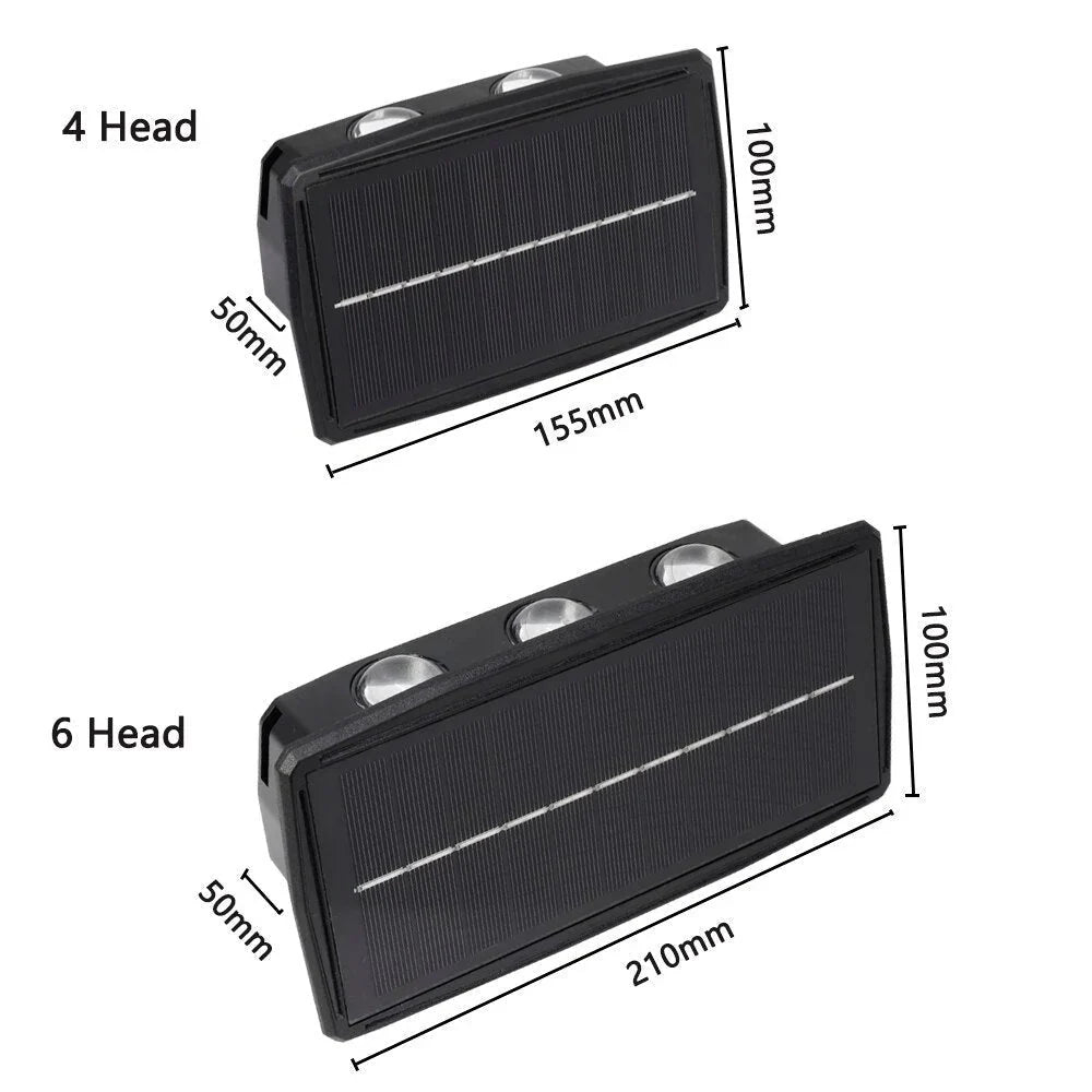 EcoShine Solar LED Outdoor Wall Light - Waterproof and Energy Efficient - Tegulane Global