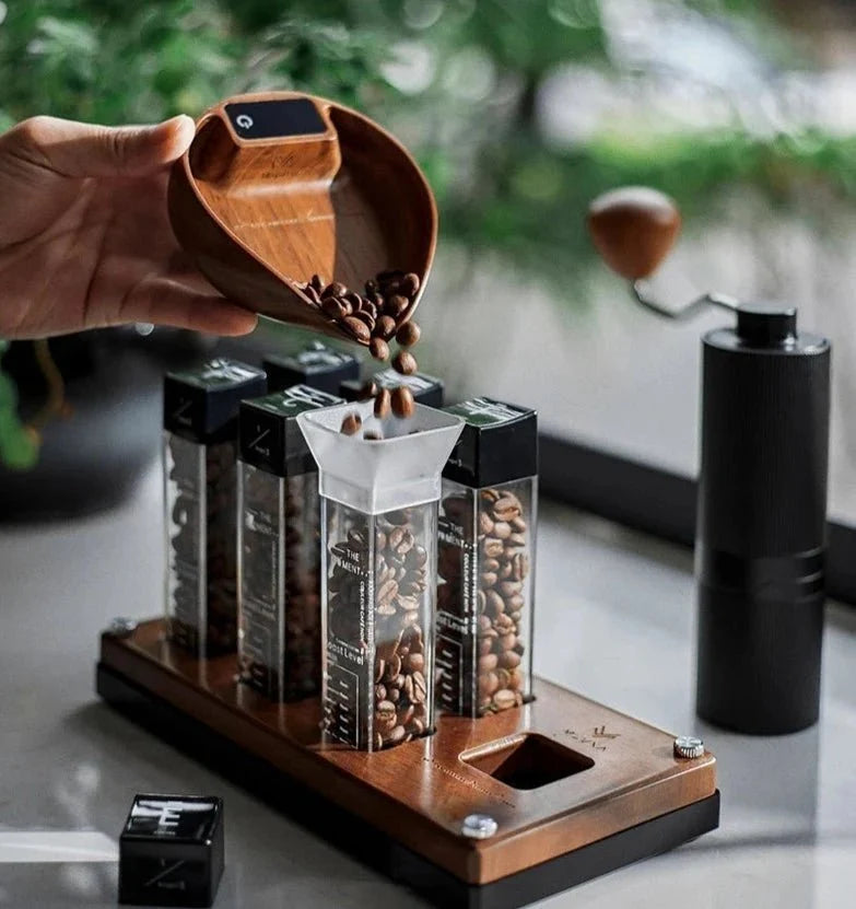 Electronic Wooden Coffee Scale - Leaf Design - Tegulane Global