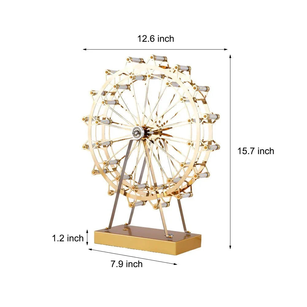 Ferris Wheel Gold Iron Table Lamp - Tegulane Global
