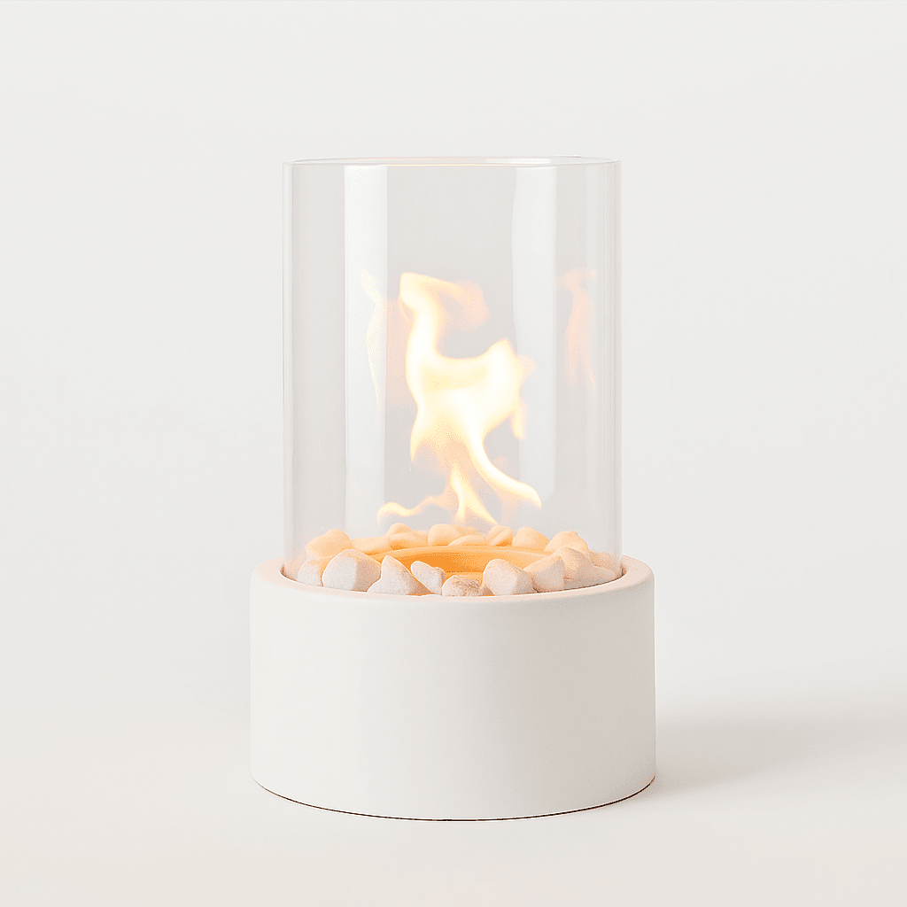 Fire Pit Tabletop Cozy Portable Cylinder Flame - Tegulane Global