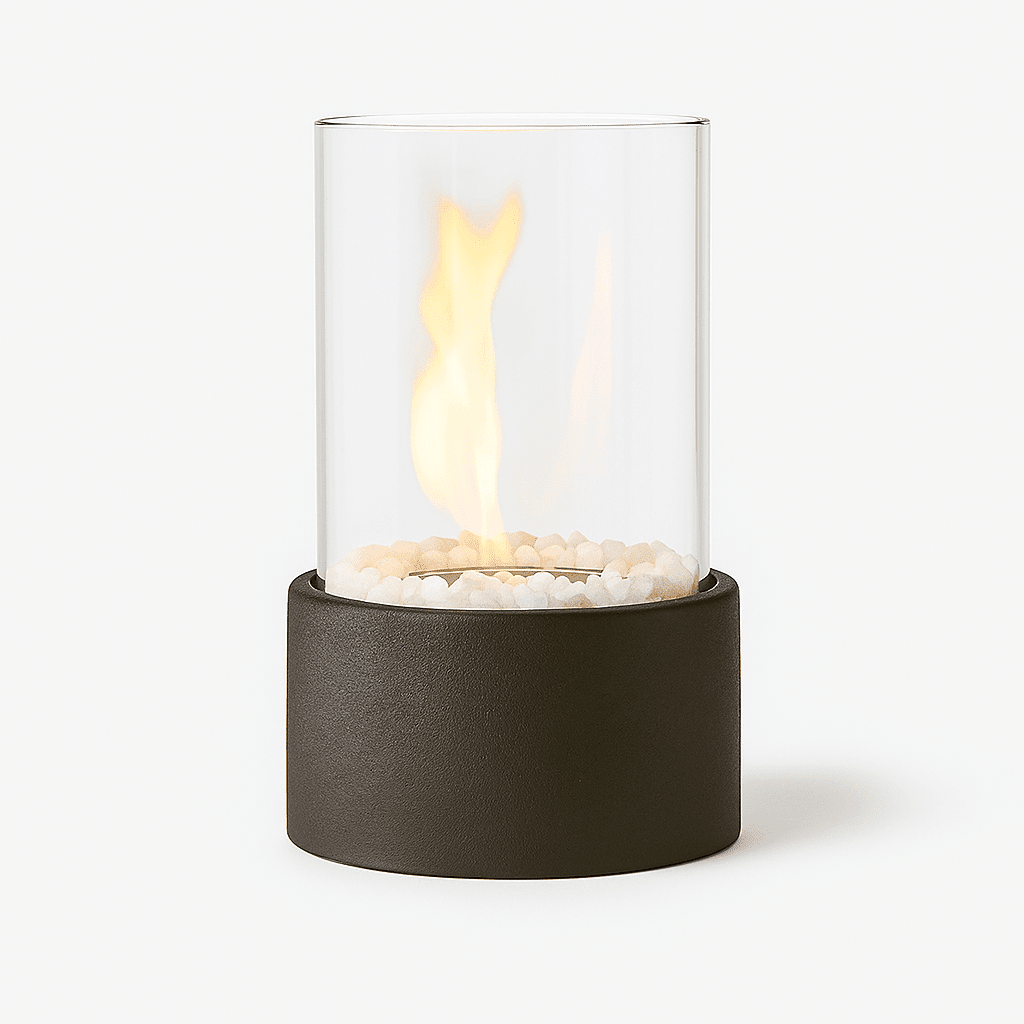 Fire Pit Tabletop Cozy Portable Cylinder Flame - Tegulane Global