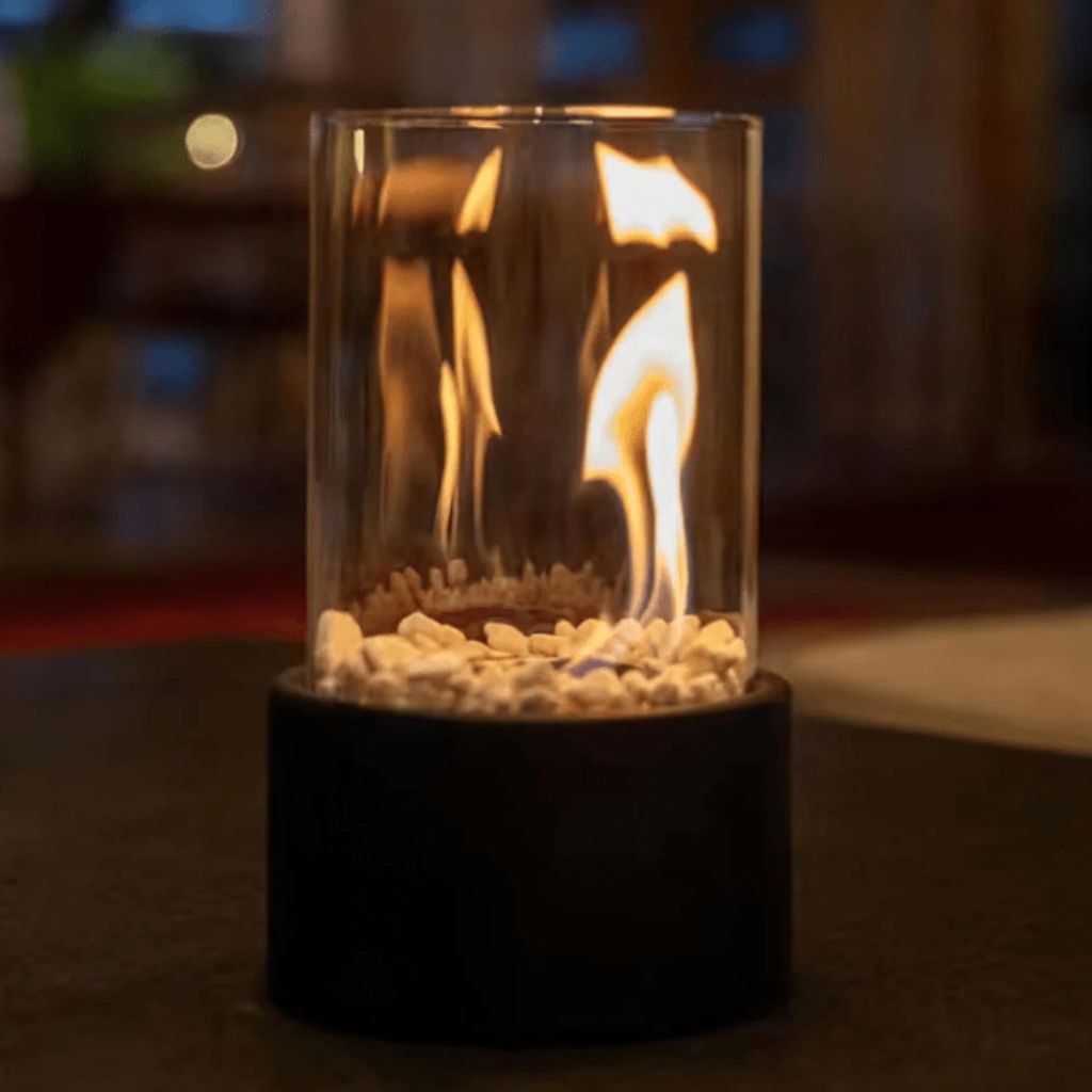Fire Pit Tabletop Cozy Portable Cylinder Flame - Tegulane Global