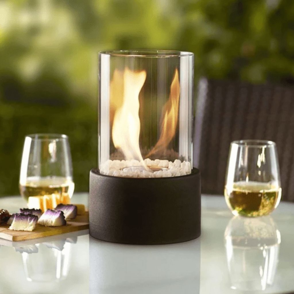 Fire Pit Tabletop Cozy Portable Cylinder Flame - Tegulane Global