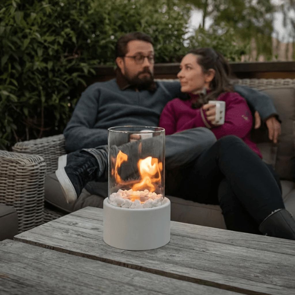 Fire Pit Tabletop Cozy Portable Cylinder Flame - Tegulane Global