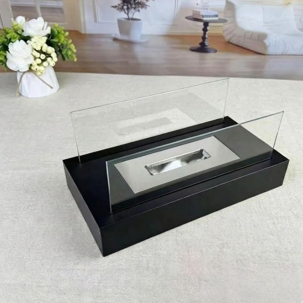 Fire Pit Tabletop Minimalist Portable Rectangle Flame - Tegulane Global