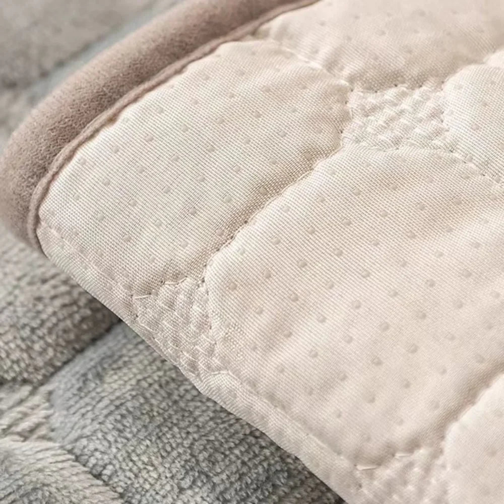 Flannel Sofa Cushion Cover Non-Slip Thickened Plush - Tegulane Global