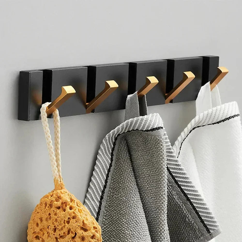 Foldable Wall Hook | Minimalist Stainless Steel – 2 to 6 Hooks - Tegulane Global