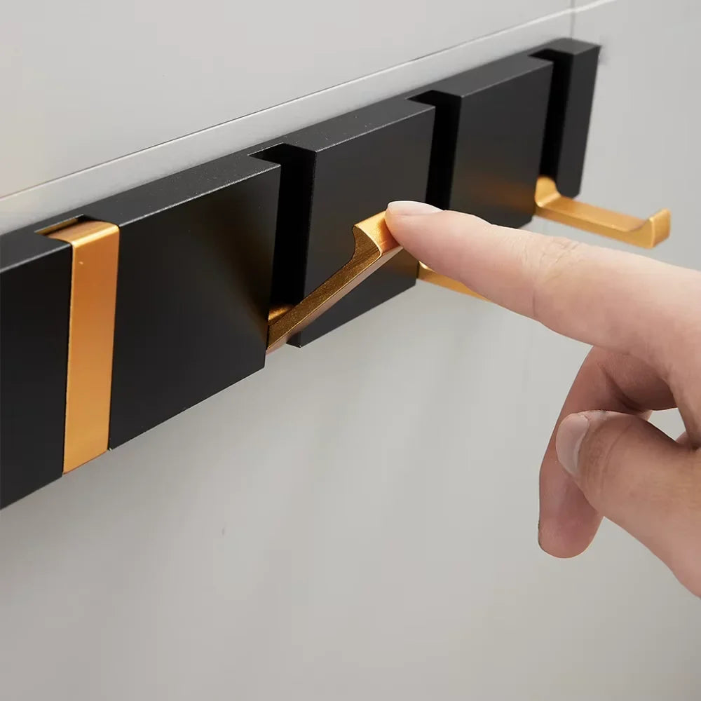 Foldable Wall Hook | Minimalist Stainless Steel – 2 to 6 Hooks - Tegulane Global