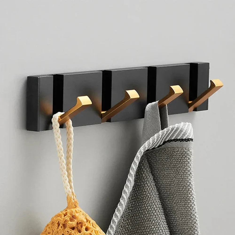 Foldable Wall Hook | Minimalist Stainless Steel – 2 to 6 Hooks - Tegulane Global