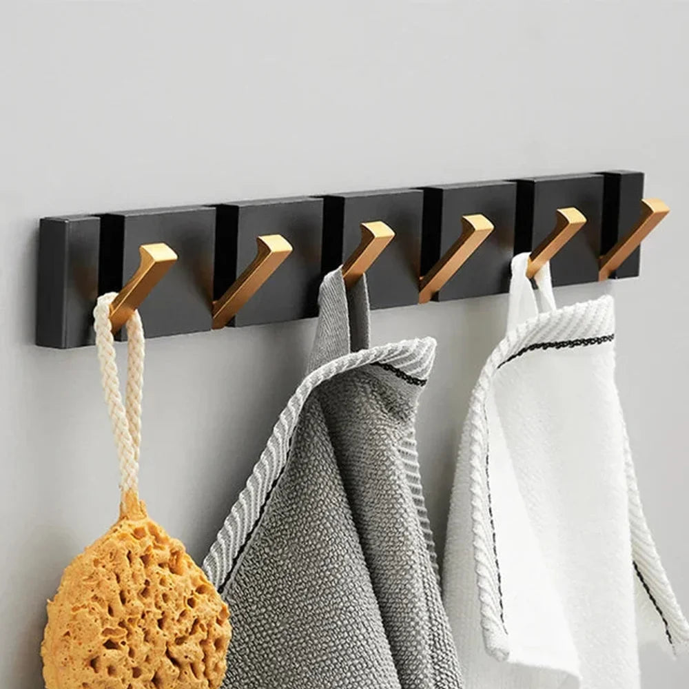 Foldable Wall Hook | Minimalist Stainless Steel – 2 to 6 Hooks - Tegulane Global