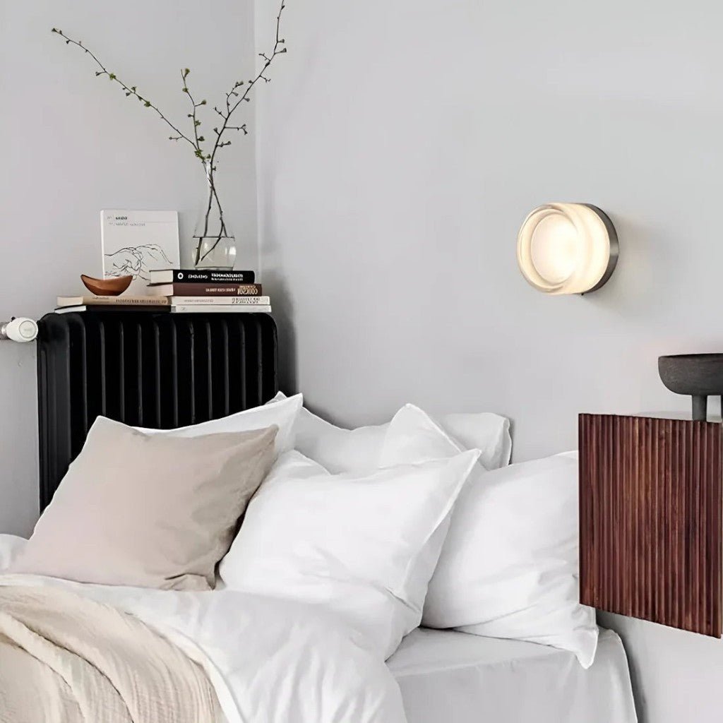 Frosted Glass Wall Sconce - Tegulane Global