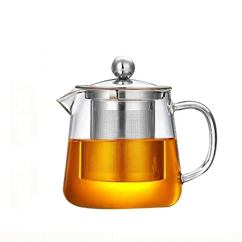 Glass Teapot With Tea Strainer Infuser - Tegulane Global