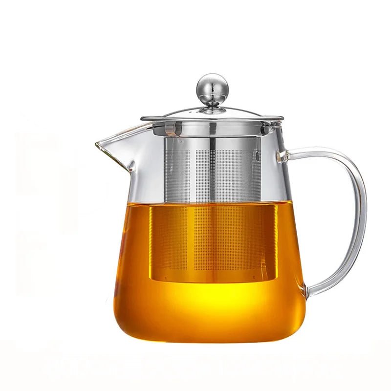 Glass Teapot With Tea Strainer Infuser - Tegulane Global