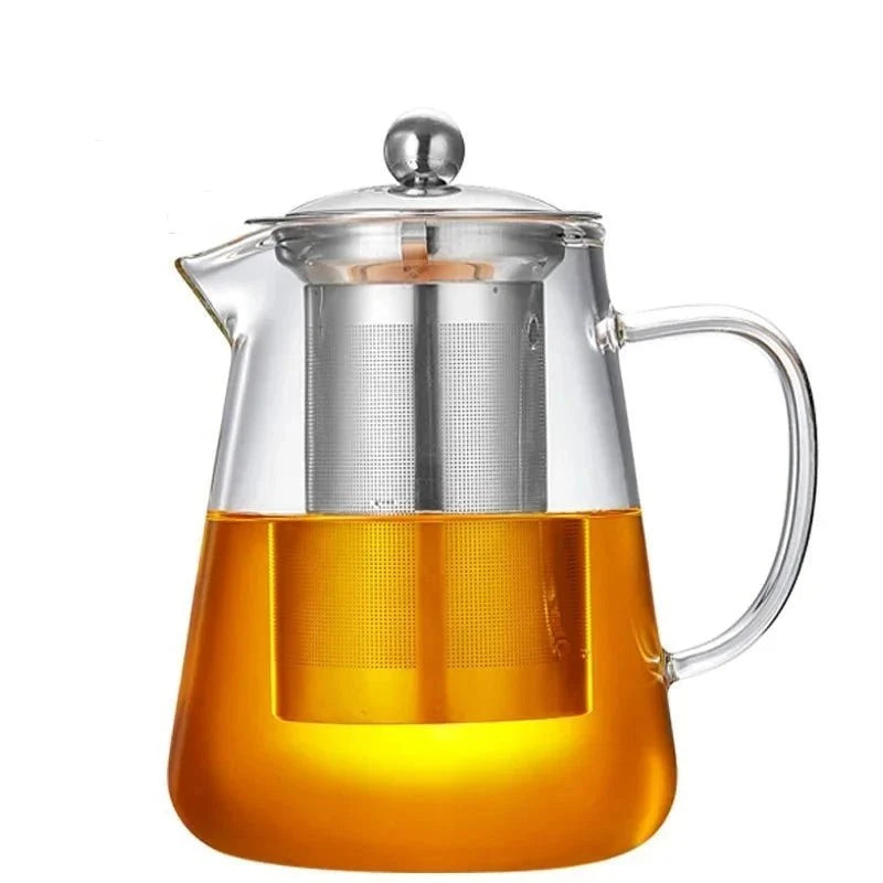 Glass Teapot With Tea Strainer Infuser - Tegulane Global