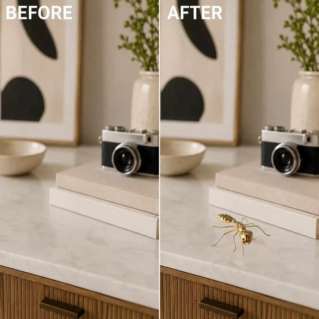 Gold-Finish Zinc Alloy Bug Sculpture - Tegulane Global