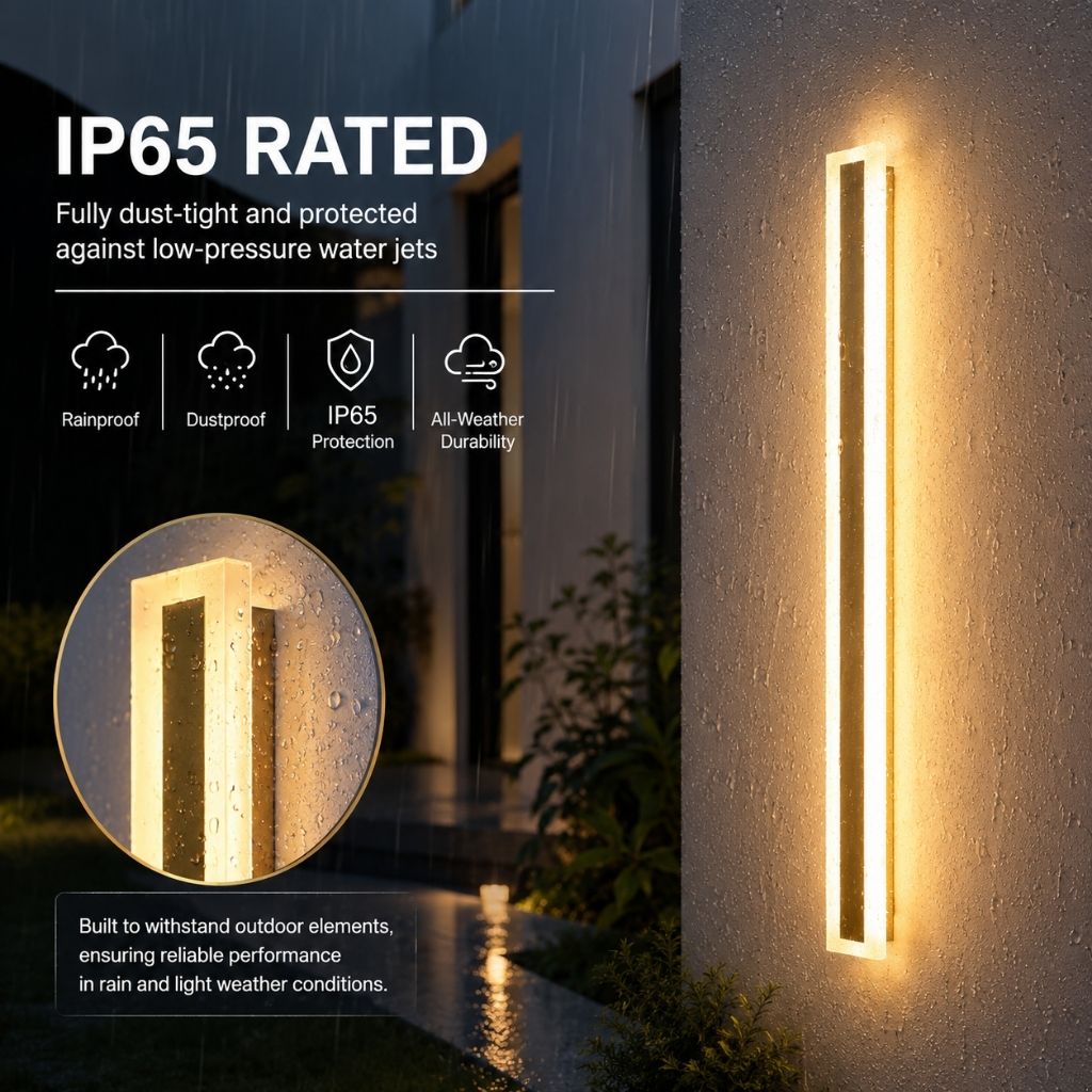 Golden Waterproof LED External Wall Lights - Tegulane Global