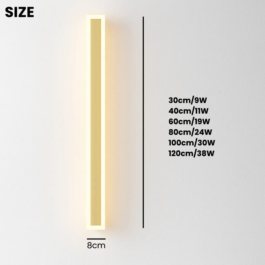 Golden Waterproof LED External Wall Lights - Tegulane Global