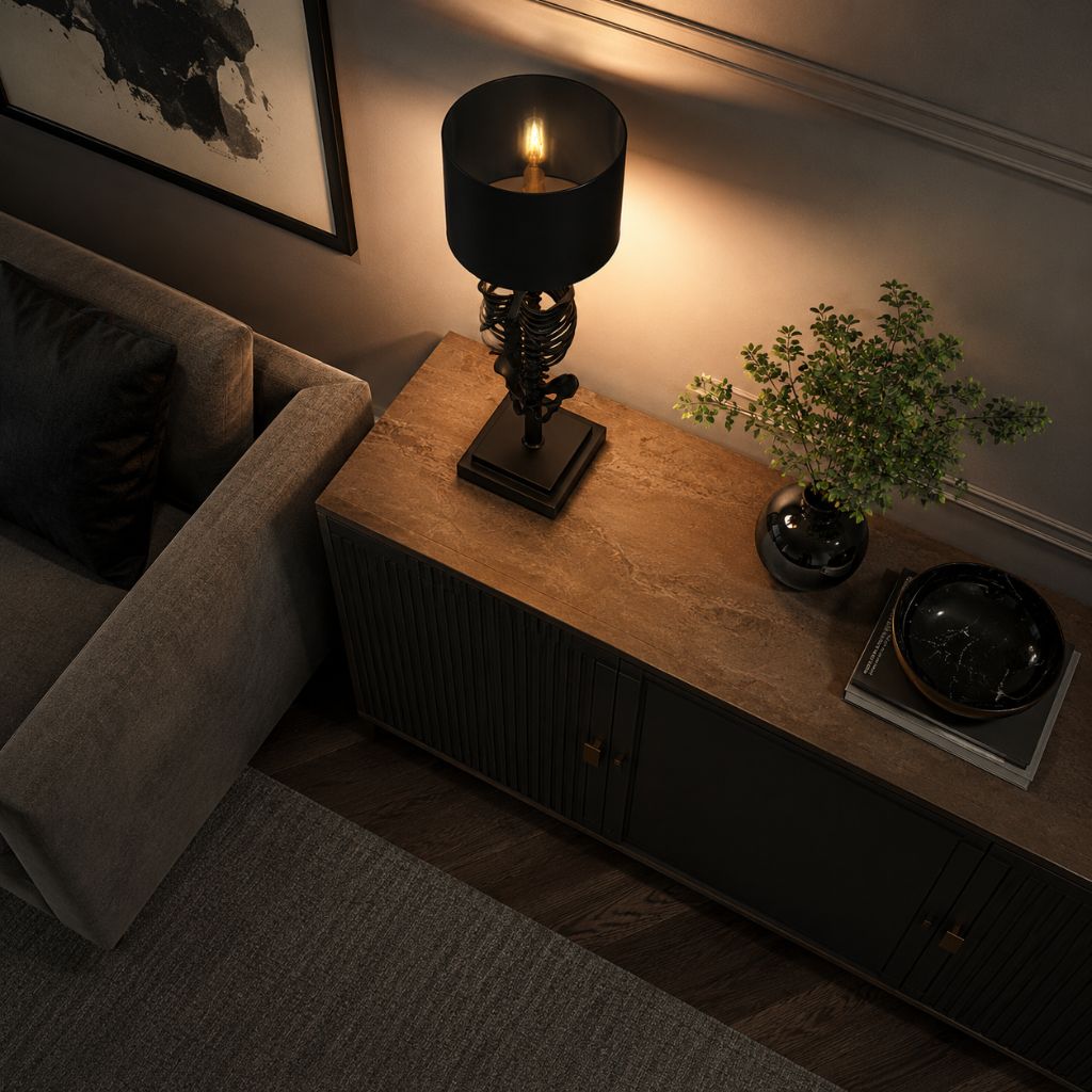 Gothic Skeleton Table Lamp - Tegulane Global