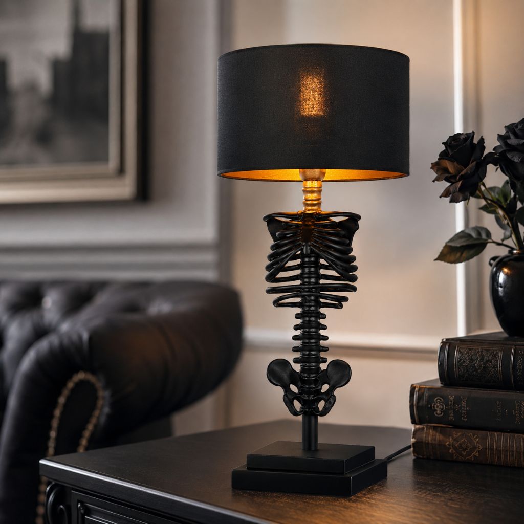 Gothic Skeleton Table Lamp - Tegulane Global