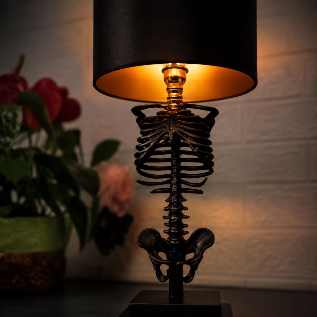 Gothic Skeleton Table Lamp - Tegulane Global