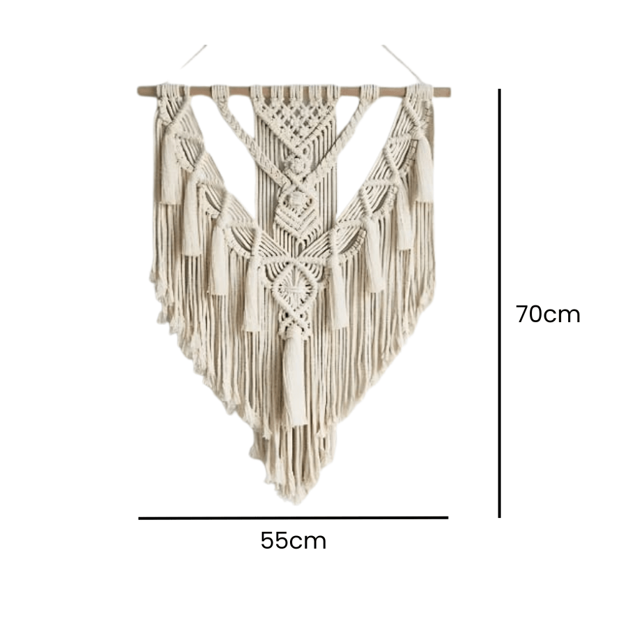 Hand-Woven Boho Macramé Wall Hanging - Tegulane Global