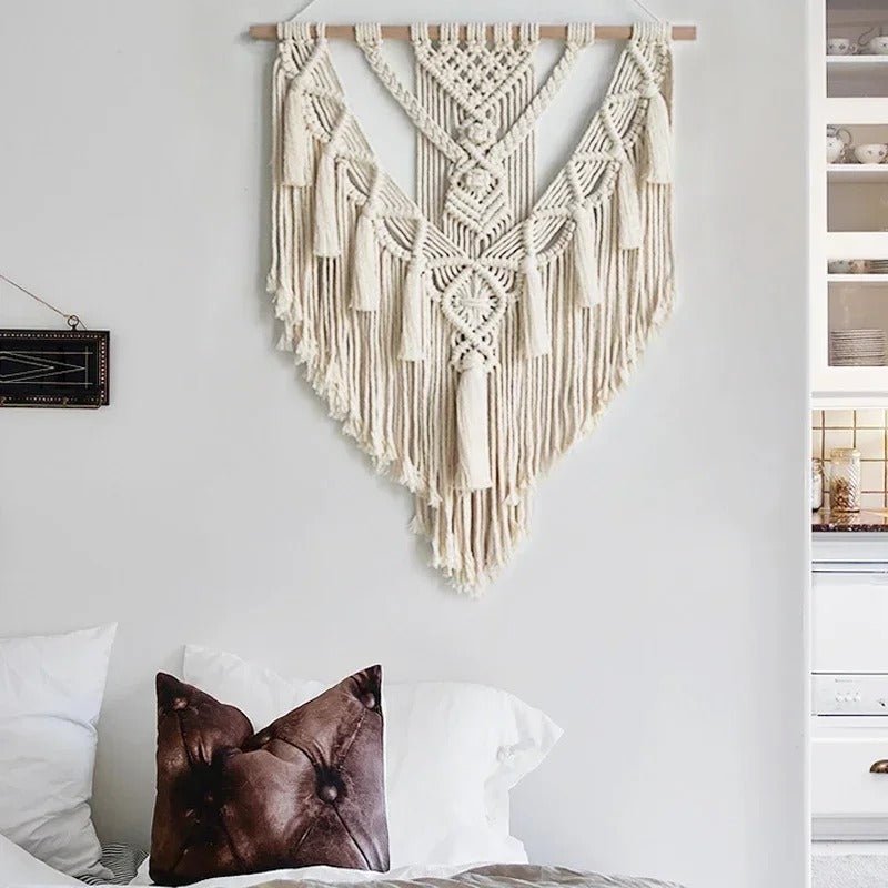 Hand-Woven Boho Macramé Wall Hanging - Tegulane Global