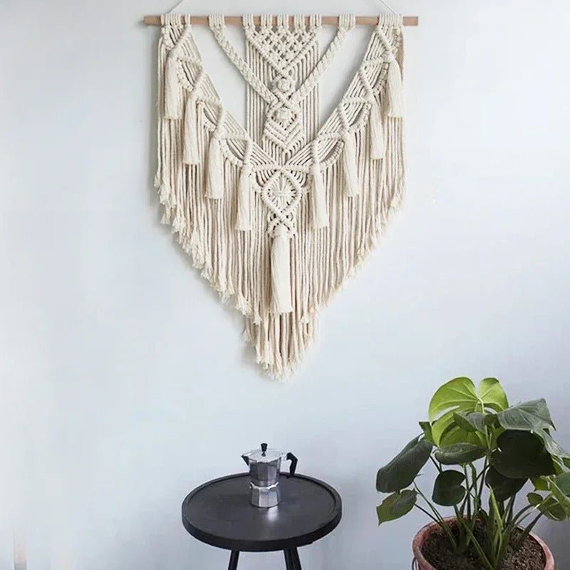 Hand-Woven Boho Macramé Wall Hanging - Tegulane Global